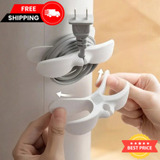 4Pc Appliance Cord Wrap Cable Organizer Winder for Kitchen Tidy Holder Clips ABS picture