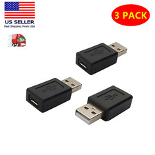 3x USB 2.0 A Type Male to 5 pin Micro USB B Type Female Cable Converter Adapter picture