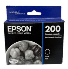 Epson 200 DURABrite Original Black Ink Cartridge with Sensor New Exp 01 2020 picture
