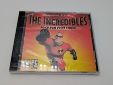 The Incredibles PC CD-ROM Print Studio Disney Pixar Windows 98/Me/XP New Sealed picture