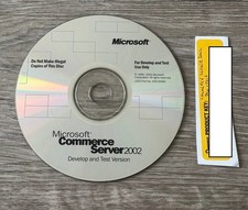Microsoft Commerce Server 2002 Dev Test CD w/ Product Key Original Disc picture