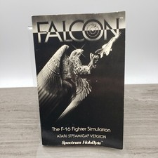 1987 Amiga Falcon F-16 Fighter Jet Simulation by Spectrum Holobyte MANUAL ONLY picture