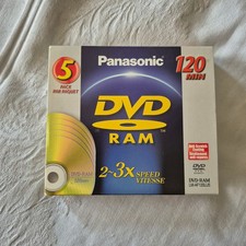 Panasonic DVD RAM Disc 120 MIN 4.7 GB 5 Pack LM-AF120LU5 picture