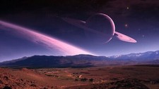 Landscape space galaxy nature sky stars planet planetary Custom Gaming Mat Desk picture