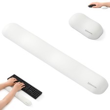UnivoColors Design-Wave Set of Keyboard Wrist Rest & Rest, Kw_white picture
