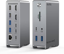MacBook Pro Docking Station, 14-in-2 Dual USB C Station 5E01, grey  picture