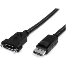 StarTech.com 3 ft / 91 cm 20 pin DP DisplayPort Extension Panel Mount Cable - Di picture