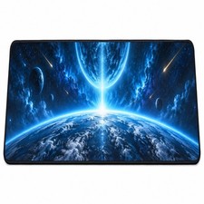 Cosmic Horizon Blue Planet Extended Mouse Pad Desk Mat 90x40 80x30 picture