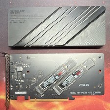 ROG Hyper M.2 Card w/ 2 x Samsung 990/980 PRO 2TB PCIe 4.0 NVMe M.2 SSD picture