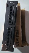 Leviton 69586-U89 Cat 6 UTP 110-Style Flat Universal Patch Block 12-Port Black picture