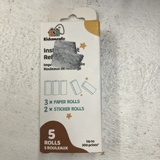 Kidamento Kids Camera Paper Refill + Sticker Rolls (5 Rolls) Up To 300 Prints picture