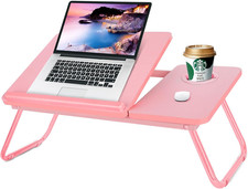 Laptop Bed Desk for Couch, 5-Angle Adjustable Laptop Bed Table for Adults | Fold picture
