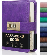WEMATE Password Book with Lock with Alphabetical Tabs 600+ Password Space,Passwo picture