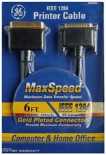 Gold Series GE HO-97852 6' IEEE-1284 Printer Cable - NIP picture