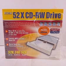 BUSlink 52 X CD-RW Drive 52X 24X 52X XP 2000 ME 98 95 with Nero Express New picture