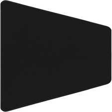 Large Mouse Pad Desk Mat Office Desk Pad with Stitched Edges, Black picture