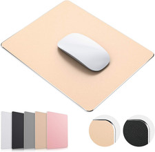 JEDIA Mouse Pad, Gold Premium Hard Metal Aluminum 7.9L x 9.5W inches, picture