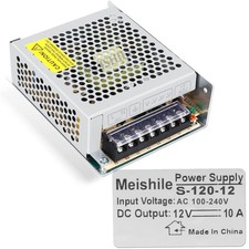 12V 10A 120W DC Switching Power Supply Adapter 110V AC to DC 12V, Industrial ... picture