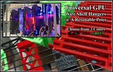 GPU Mining Rig Hangers for Wire Racks Universal Lot CRYPTO Miner Mining picture