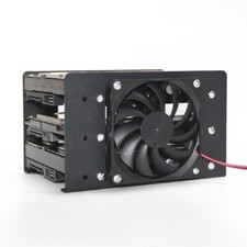 3.5 Inch HDD Hard Drive Bracket DIY Hard Disk Box Expansion Rack W/ Cooling Fan picture