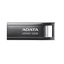 ADATA UR340 USB 3.2 Gen1 Flash Drive Metal, Splashproof Dustproof 32GB Black picture