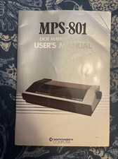 VTG 1983 Commodore MPS-801 Dot Matrix Printer User's Manual picture