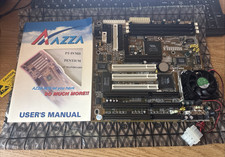 Azza PT-5VMD Socket 7 Baby AT Motherboard Bundle w/ AMD K6-2 300MHz CPU Manual picture