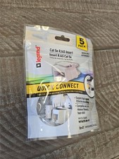 = Legrand Cat 5e RJ45 Insert Quick Connect 5 PC White WP3475-WH-V5 On-Q NEW picture