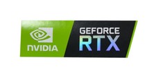 1 pcs Sticker for Nvidia GeForce RTX 46mm x 15mm Case Badge Label Logo USA picture