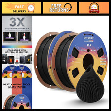High Speed 1.75mm PLA Filament Bundle 2KG for 3D Printers - Premium Quality Mate picture