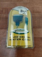 USB IEEE 1284 Parallel Printer Cable  New picture