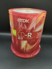 TDK Blank Recordable CD-R 100 Pack 700MB 80Min 52x Speed  New Sealed picture