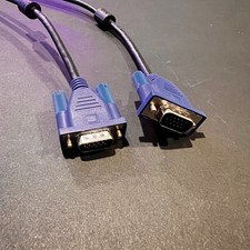 Super SVGA/VGA Monitor Male to Male Extension Cable, 6ft - (Blue) picture