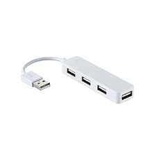ELECOM USB 2.0 Hub 4 Ports Bus Powered Nintendo Switch Compatible White picture