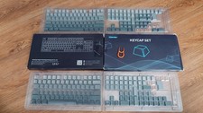 Womier Shine through Black Gray Keycap Set MX For Mechanical Keyboard Pbt Cherry picture