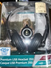 Logitech Premium USB 350 Headset w/Noise Canceling & Microphone NEW picture