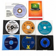 Vintage PC Software Collection Windows 7 Home Premium OEM COA Key + CDs picture