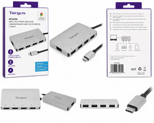 Targus USB-C 4-Port USB-A 3.0 Hub ACH226 for Windows Mac Chromebook New  picture