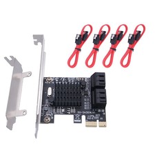 PCI Express PCIe to SATA3.0 4-Port SATA III Expansion Controller Adapter Card 6G picture