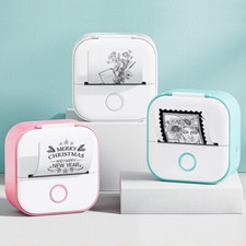 Portable Mini Thermal Label Printer Home Photo Printer Student Wrong Question Pr picture