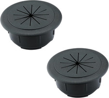 2 Pack 2 Inch Flexible Desk Grommet, ABS Cable Hole Cover for Home Office Table picture