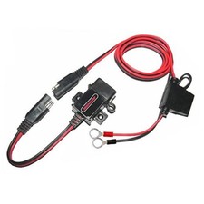 MP0609A 3.1Amp Motorcycle USB Port Kit SAE to USB Adapter On Red, Black picture