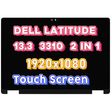 13.3 Dell Latitude 3310 2-in-1 FHD LCD Touch Screen Digitizer Assembly W/ Bezel. picture