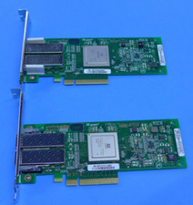 (LOT OF 2) Qlogic QLE2562 Dual Fiber Network Card Dell MFP5T picture