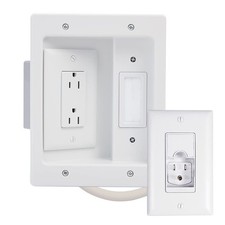 Legrand In‑Wall Power & Cable Management Kit – 12' Long Range Recessed TV Pow... picture
