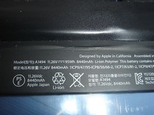 Original Apple Battery A1494 Macbook Pro 15 A1398 Retina ME293 ME294 2013 2014 picture