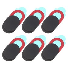 6Pcs Black Reusable Webcam Privacy Covers Slider for Phone Tablet Laptop Use picture