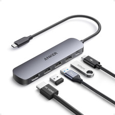 Anker USB-C Hub, 5-In-1 USB Hub for Laptops, 4K HDMI Multiport Adapter | USB C D picture