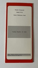 Radio Shack PC-2 Pocket Computer Quick Reference Card  26-3601  Tandy picture