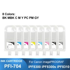 8Colors/Set PFI-704 Refillable Ink Cartridge For Canon iPF8300 iPF8300S iPF8310 picture